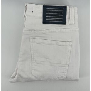 Serenede "Everest Peak"  White Distressed Skinny Jeans Men's 32x30 Straight Leg